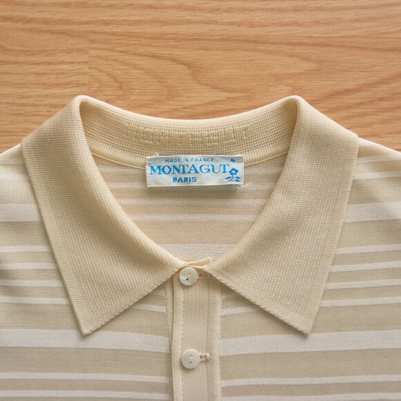 MONTAGUT Paris Men's Polo Shirt Vintage, Size 4, Made in France - Picture 4 of 9